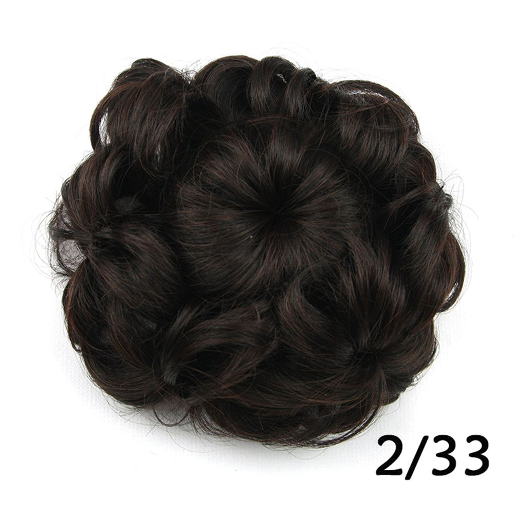 Curly Flower Hair Jora - Rubber Band Hair Bun