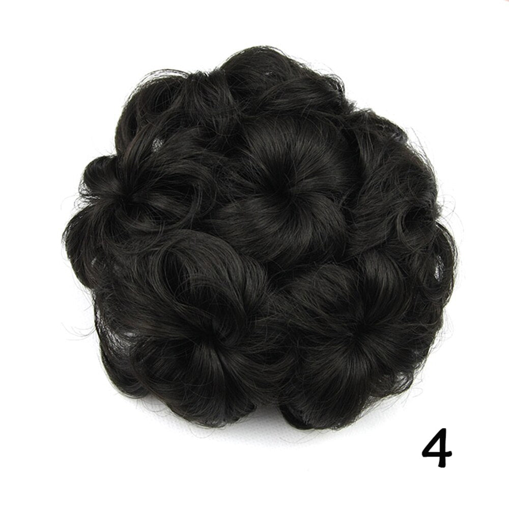Curly Flower Hair Jora - Rubber Band Hair Bun