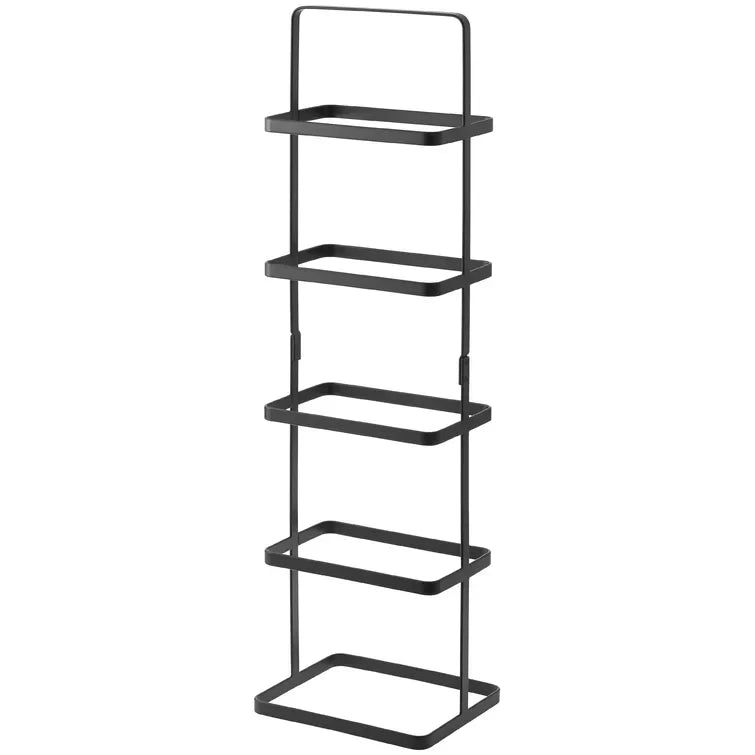 Multi-functional Tower 5 Pair Shoe Rack - Black