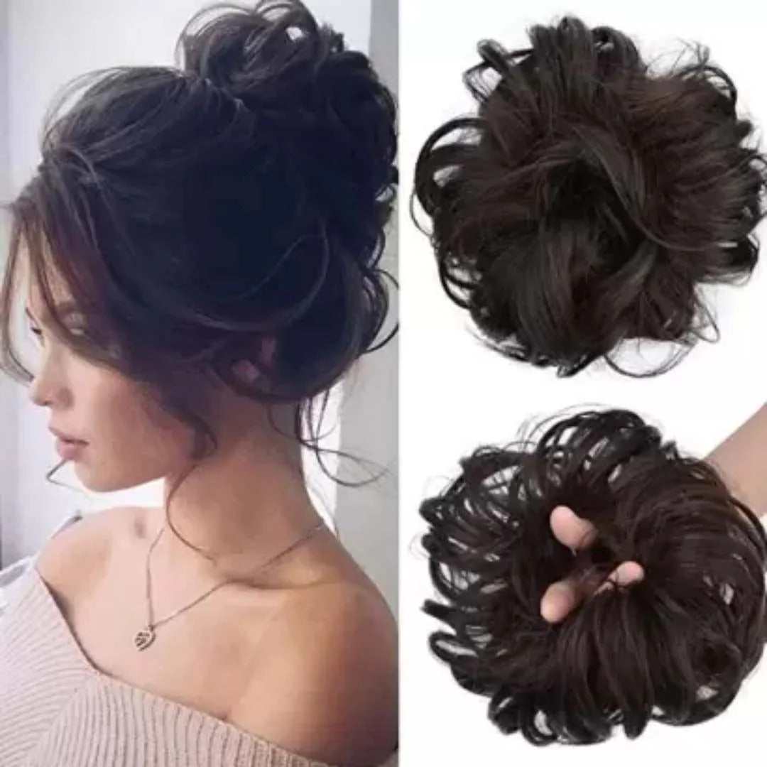 PREMIUM MESSY BUN HAIR SCRUNCHIES - IMPORTED