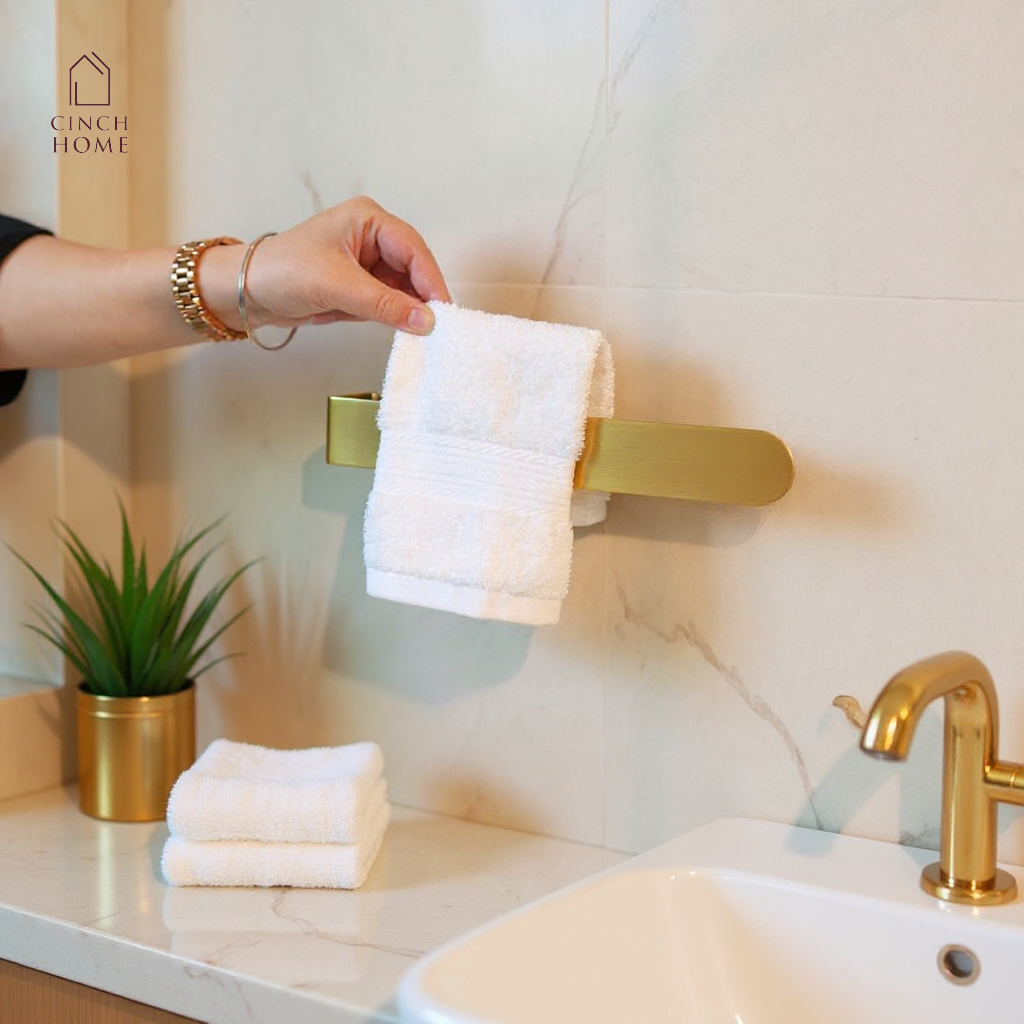 Peel & Stick Towel Stand| No drill Towel Holder